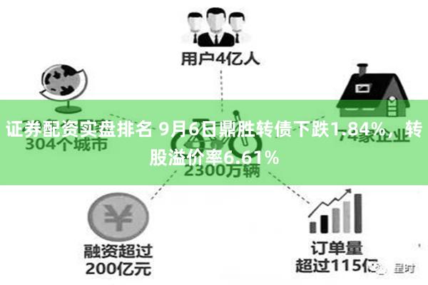 证券配资实盘排名 9月6日鼎胜转债下跌1.84%，转股溢价率6.61%