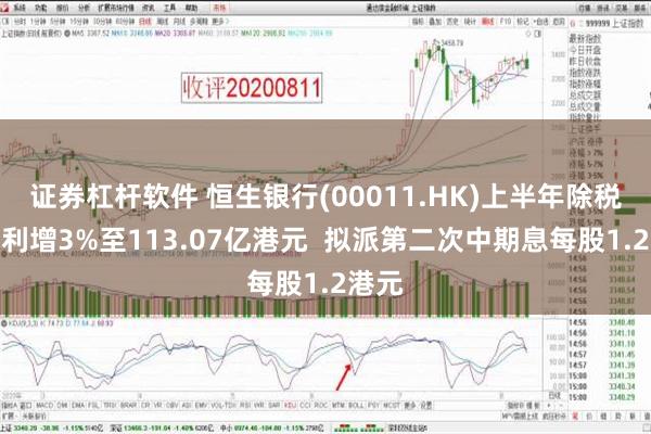 证券杠杆软件 恒生银行(00011.HK)上半年除税前溢利增3%至113.07亿港元  拟派第二次中期息每股1.2港元