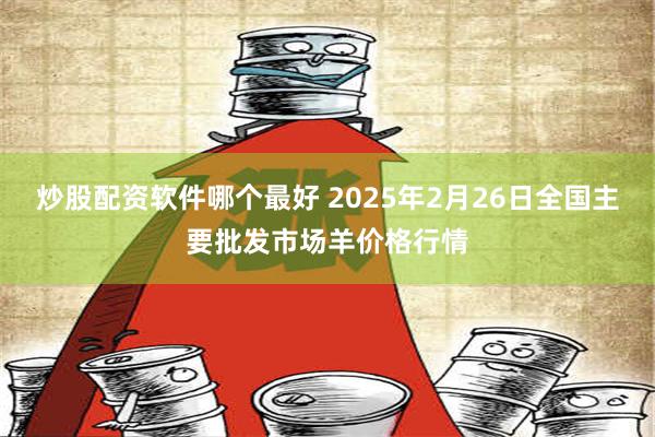 炒股配资软件哪个最好 2025年2月26日全国主要批发市场羊价格行情